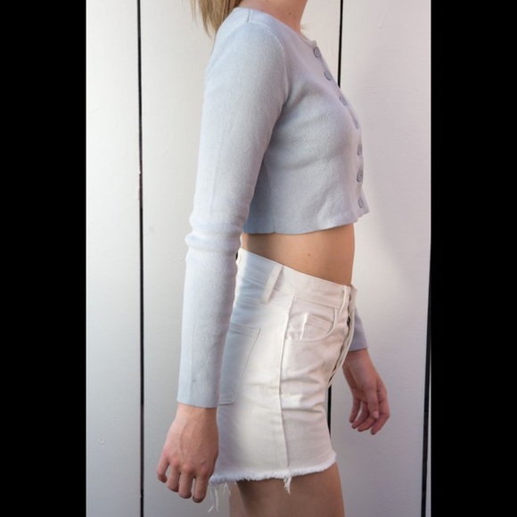 Brandy Melville blue Athelia knit top - Picture 3 of 6